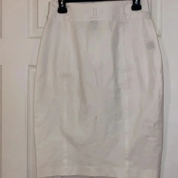 Lauren Ralph Lauren Ivory high waisted Midi skirt Sz 6 - Picture 7 of 11
